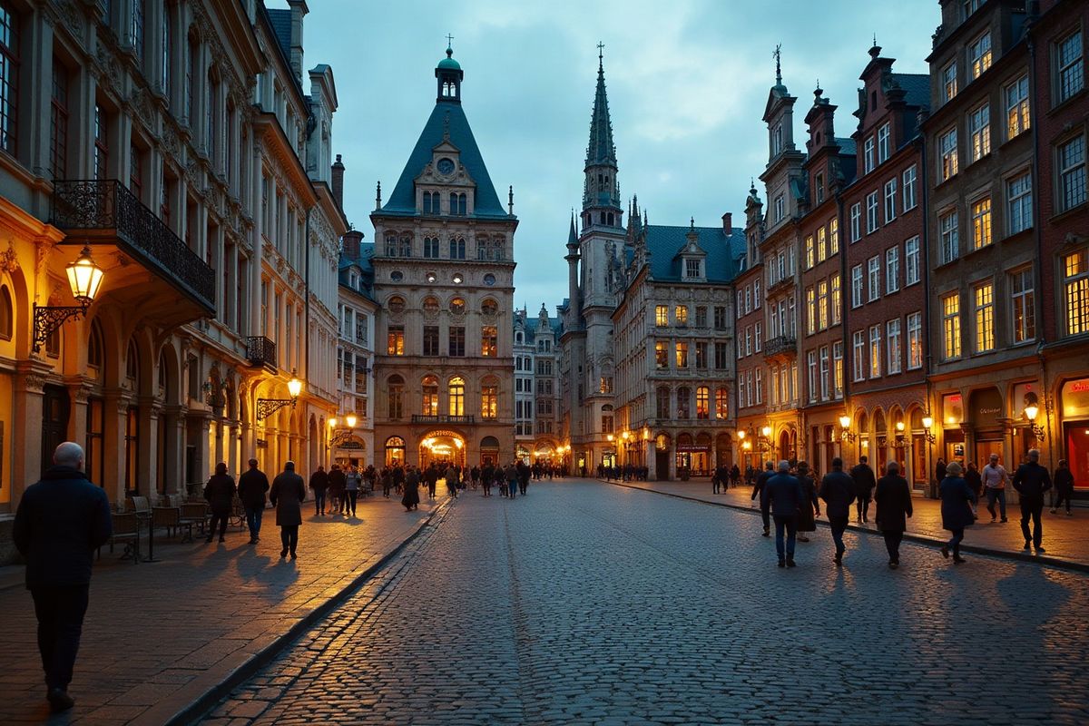 Façades dorées de la Grand-Place de Bruxelles